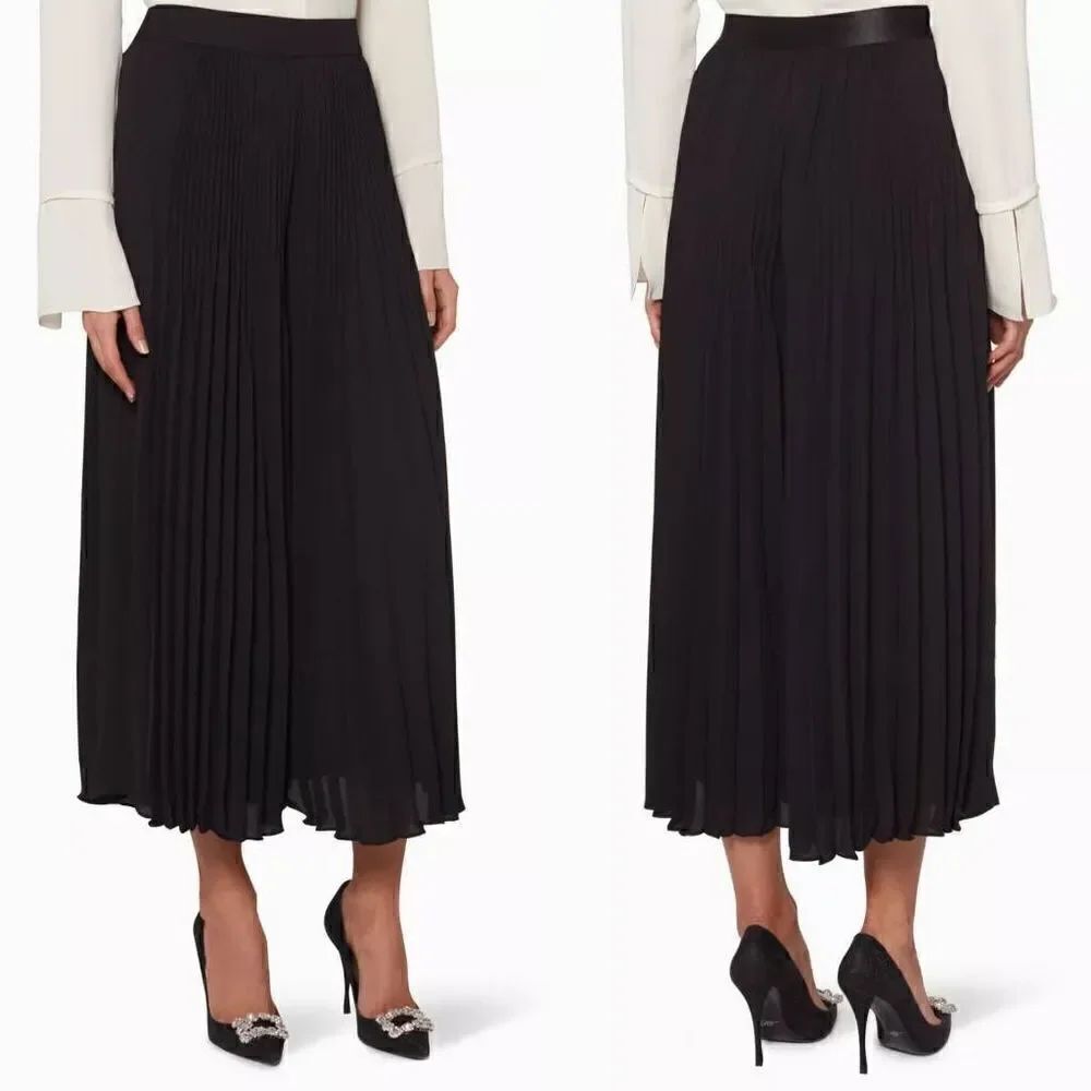 Kobi Halperin Black Pleated Eden Pants XL $398 NWT
